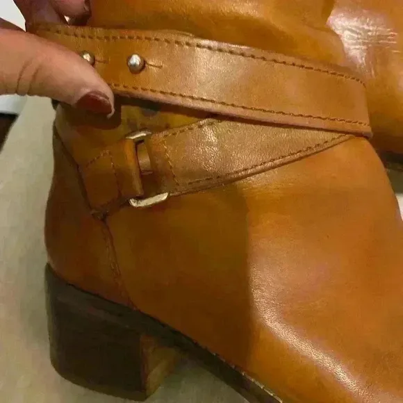 J Crew  brown leather boots size 7 western riding
