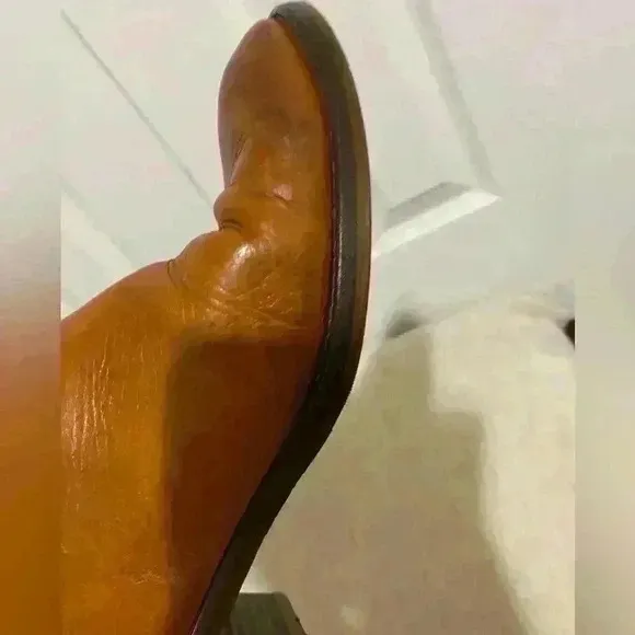 J Crew  brown leather boots size 7 western riding