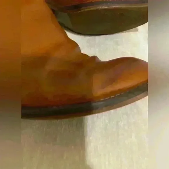 J Crew  brown leather boots size 7 western riding
