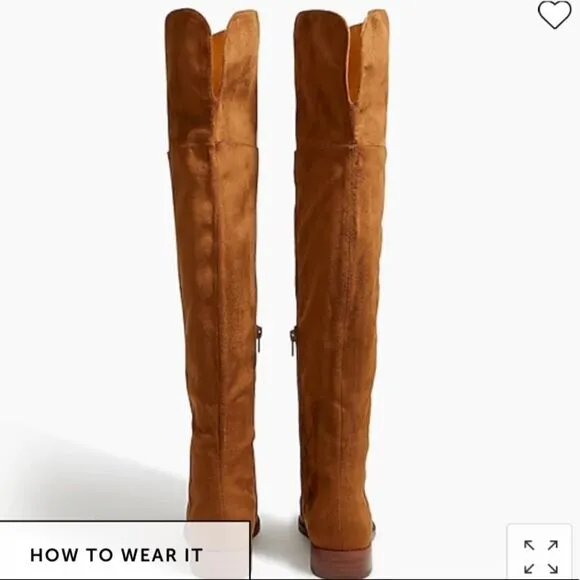 J. Crew Factory Over-the-knee microsuede boots Item AG056*