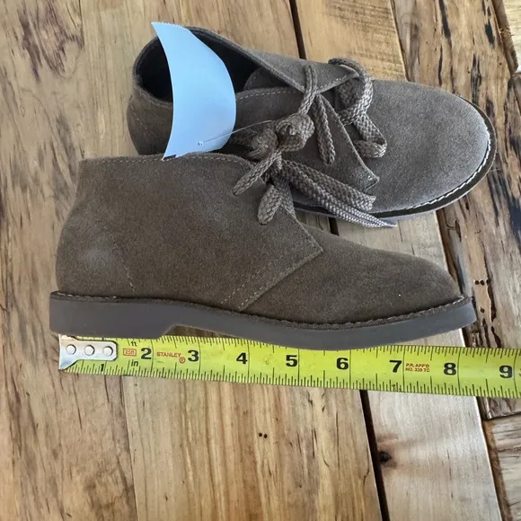 J. Crew NWT Crewcuts Boys’ or Girls’ Suede Lace Up Boots Brown Size 13