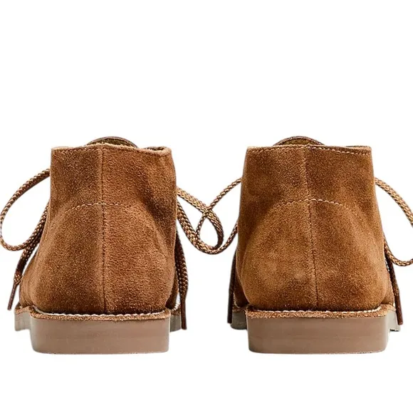 J. Crew NWT Crewcuts Boys’ or Girls’ Suede Lace Up Boots Brown Size 13