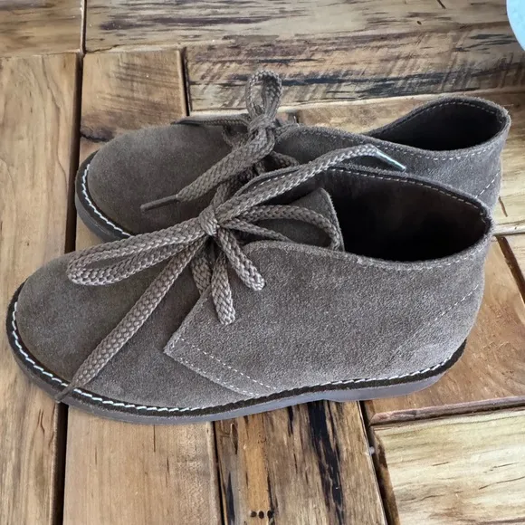 J. Crew NWT Crewcuts Boys’ or Girls’ Suede Lace Up Boots Brown Size 13