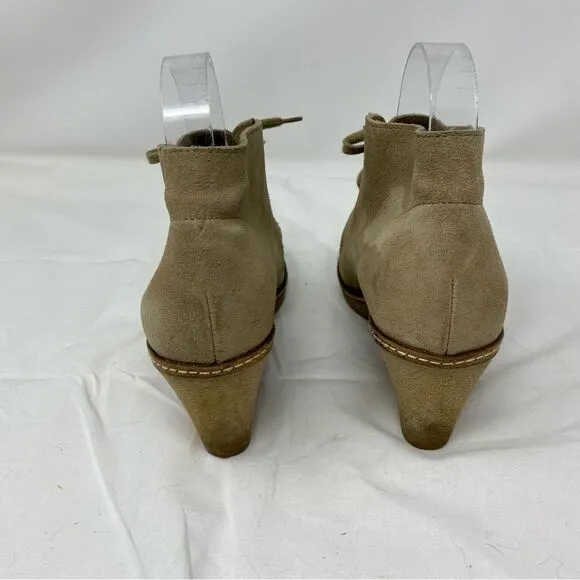 J. Crew Suede Wedge Ankle Boots- Size 8