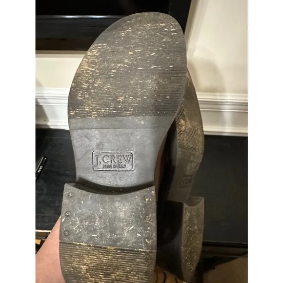 J Crew women’s brown leather riding boots size 7 EUC