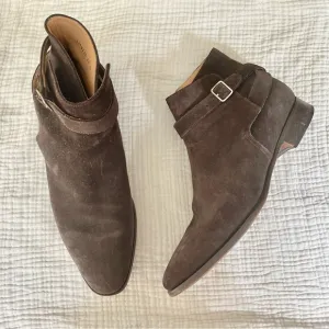 Jack Erwin | Brown Suede Harness Boots