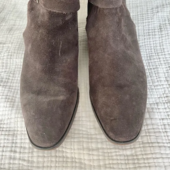 Jack Erwin | Brown Suede Harness Boots