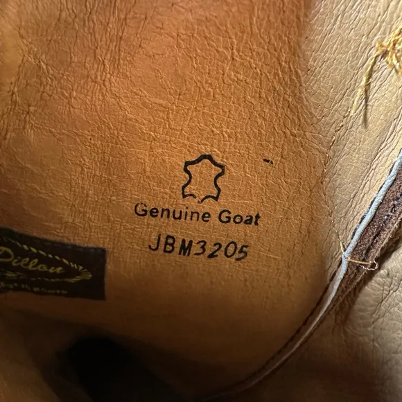 J.B. Dillon Genuine Goat Leather Cowboy Boots