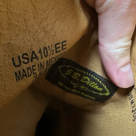 J.B. Dillon Genuine Goat Leather Cowboy Boots