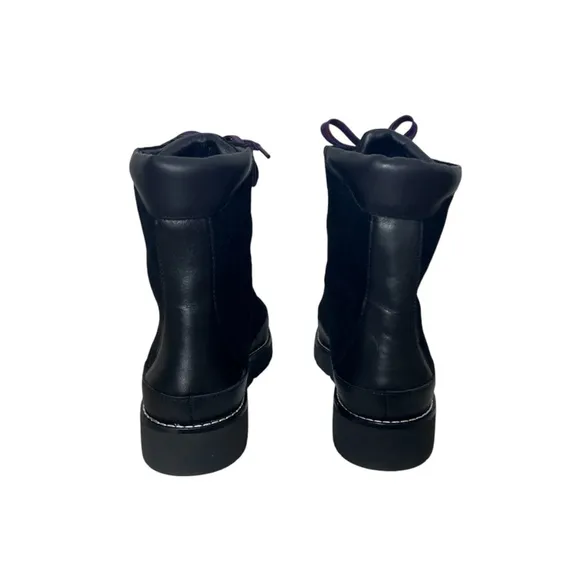 J.Crew Women’s Black Suede Elsa Lace Up Leather Boots Combat Boots Hiking Size 7