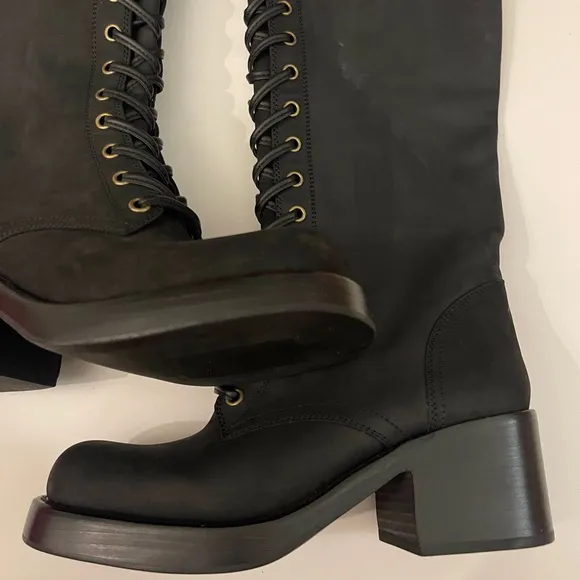Jeffrey Campbell Black Lace Up Boots