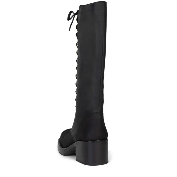 Jeffrey Campbell Black Lace Up Boots