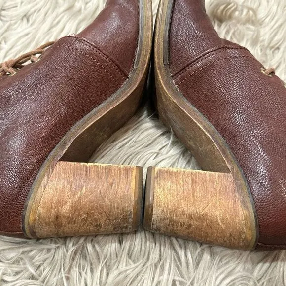 Jeffrey campbell boxxy leather boots size 8.5