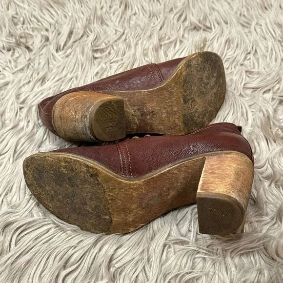 Jeffrey campbell boxxy leather boots size 8.5