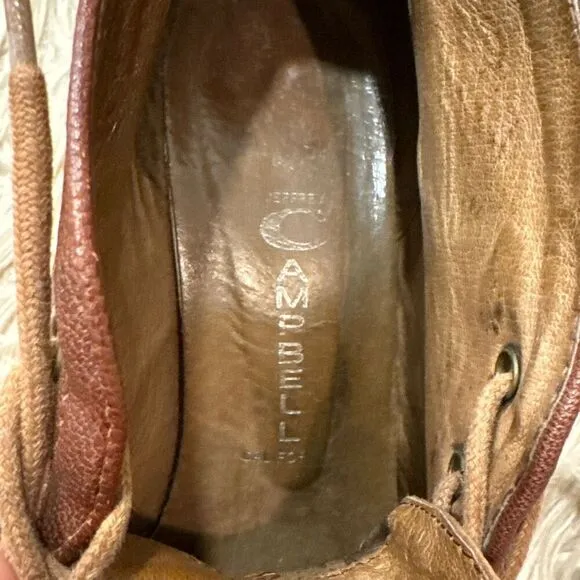 Jeffrey campbell boxxy leather boots size 8.5