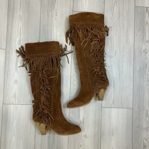 Jeffrey Campbell x Free People Dallas Boot Suede Over The Knee Studded Size 10