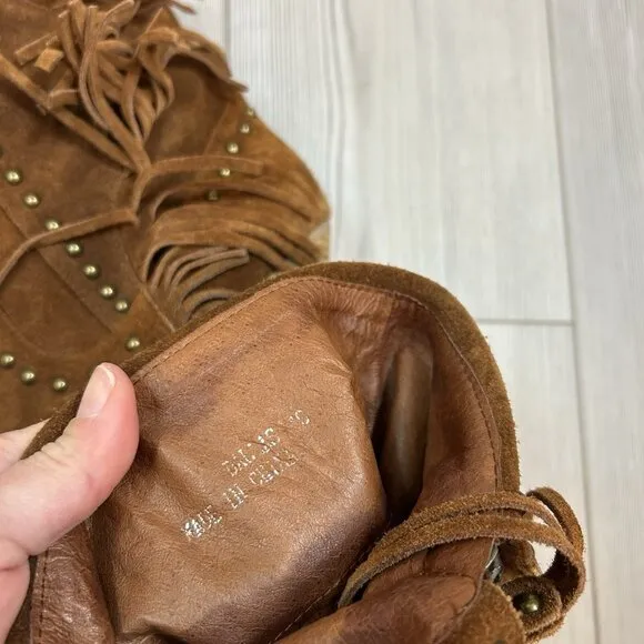Jeffrey Campbell x Free People Dallas Boot Suede Over The Knee Studded Size 10