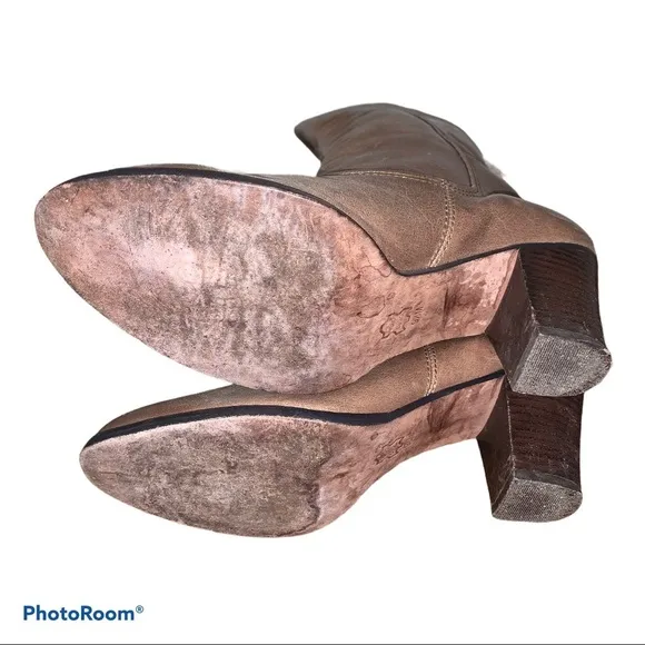 Jessica Bennett Brown Leather Riding Boots 9.5