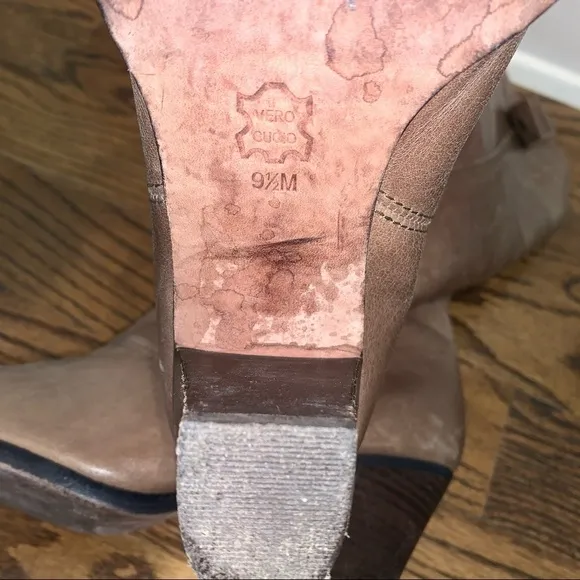 Jessica Bennett Brown Leather Riding Boots 9.5
