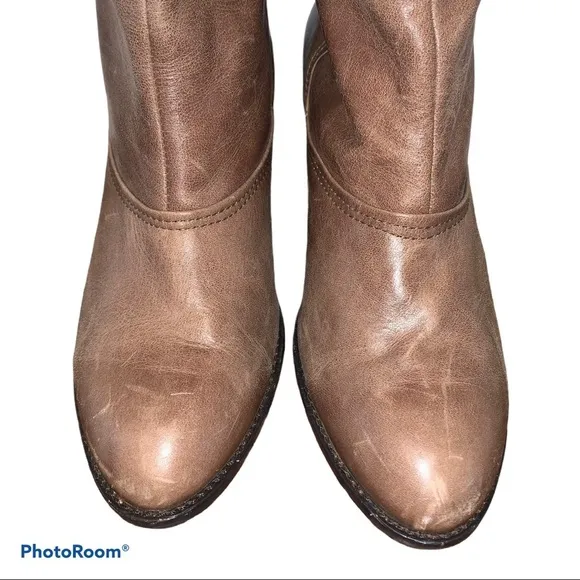 Jessica Bennett Brown Leather Riding Boots 9.5