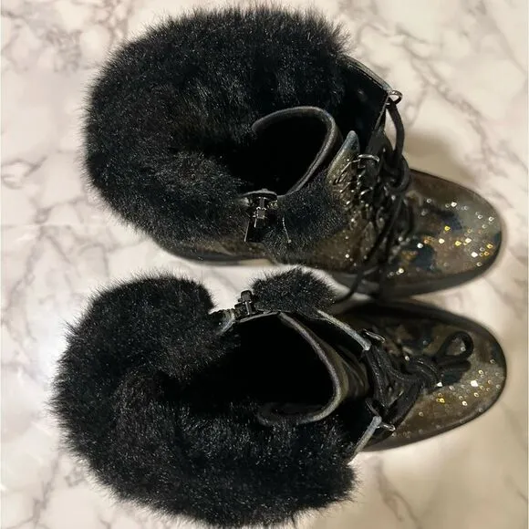 Jessica Simpson Deliah Womens Rhinestone Round Toe Ankle Boots