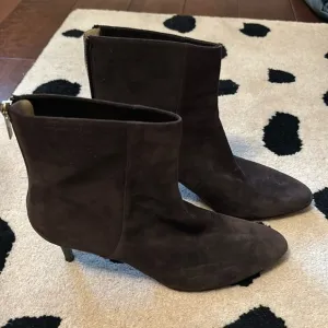 Jimmy Choo chocolate brown suede boots size 38.5