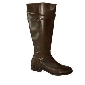 J Jill Leather Knee High Boots Brown 15” High Size 8 1/2