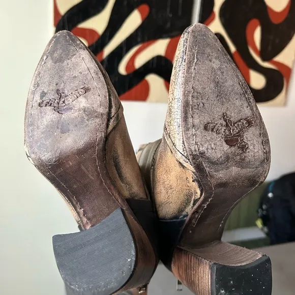 Joey - Women's Tan Leather Ankle Boots
