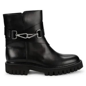 John Galliano Leather Slip-on Combat Boots