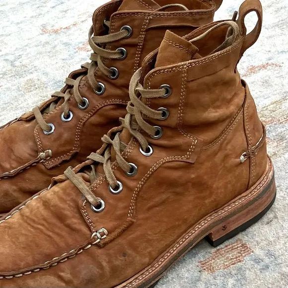 John Varvatos Brown Suede Boots Sz 12