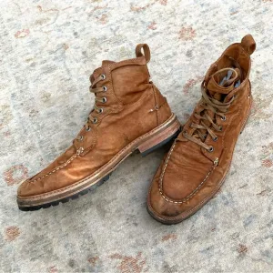 John Varvatos Brown Suede Boots Sz 12