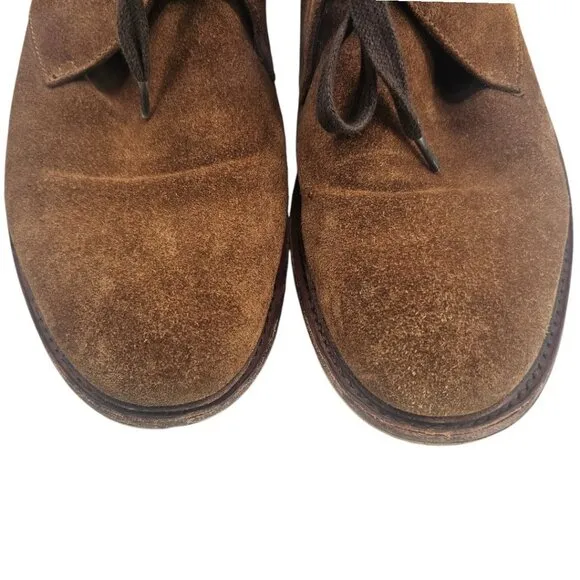 John Varvatos Mens 10.5 Suede Zander Lace Up Chuckka Boots