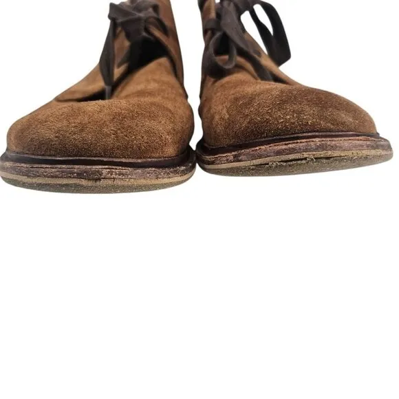 John Varvatos Mens 10.5 Suede Zander Lace Up Chuckka Boots