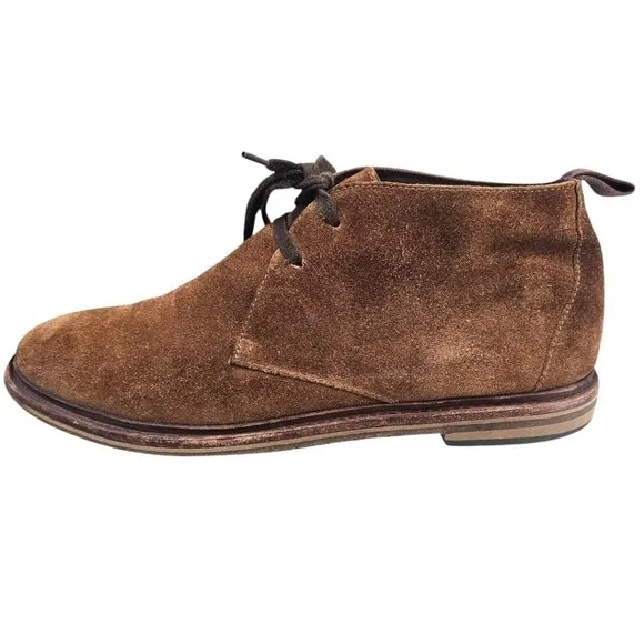 John Varvatos Mens 10.5 Suede Zander Lace Up Chuckka Boots