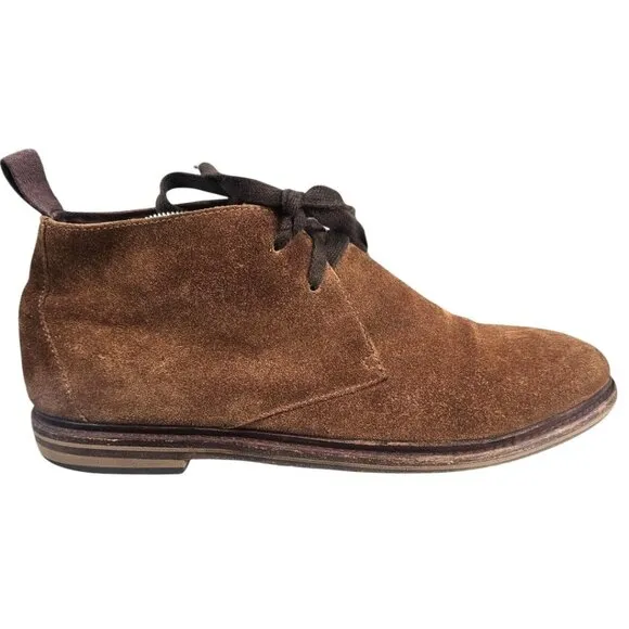 John Varvatos Mens 10.5 Suede Zander Lace Up Chuckka Boots