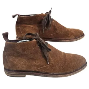 John Varvatos Mens 10.5 Suede Zander Lace Up Chuckka Boots