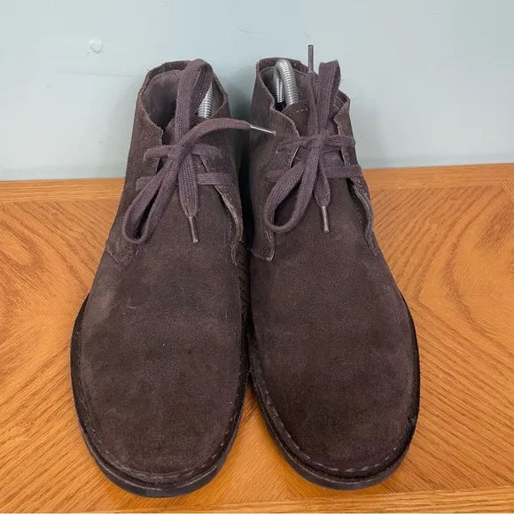 John Varvatos Suede Boots Mens Size 10 Brown Lace Up Ankle Chukka Boot