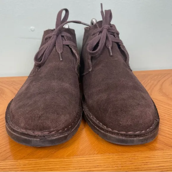 John Varvatos Suede Boots Mens Size 10 Brown Lace Up Ankle Chukka Boot