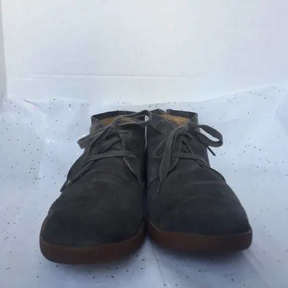 John Varvatos USA Gray Suede Lace Up Chukka Shoe Boot - Size 11.5 M