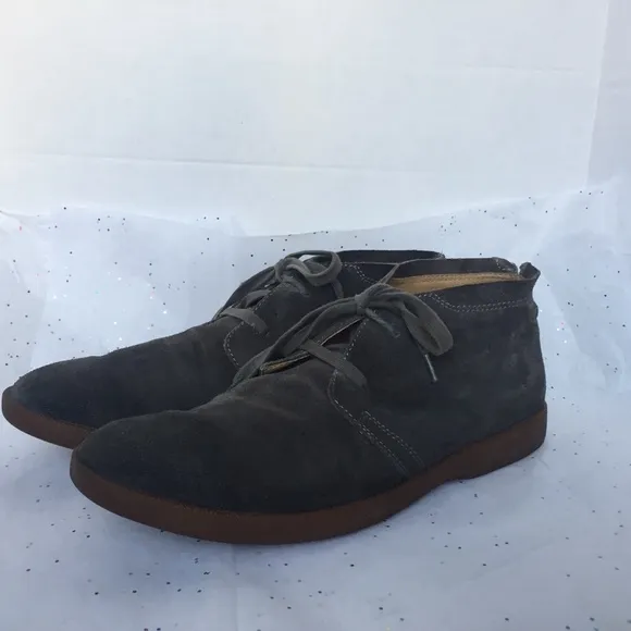John Varvatos USA Gray Suede Lace Up Chukka Shoe Boot - Size 11.5 M