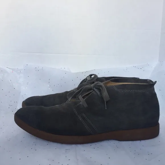 John Varvatos USA Gray Suede Lace Up Chukka Shoe Boot - Size 11.5 M