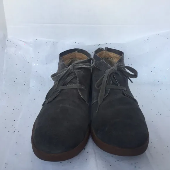 John Varvatos USA Gray Suede Lace Up Chukka Shoe Boot - Size 11.5 M