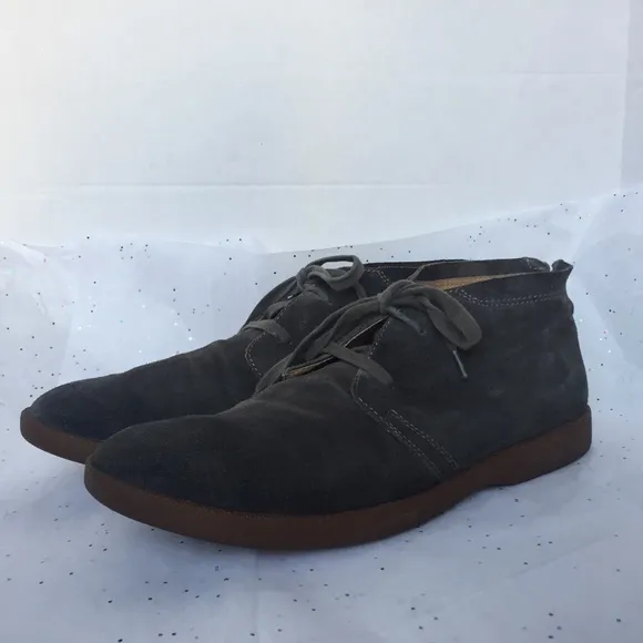 John Varvatos USA Gray Suede Lace Up Chukka Shoe Boot - Size 11.5 M