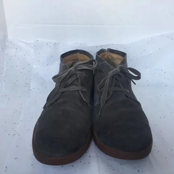 John Varvatos USA Gray Suede Lace Up Chukka Shoe Boot - Size 11.5 M