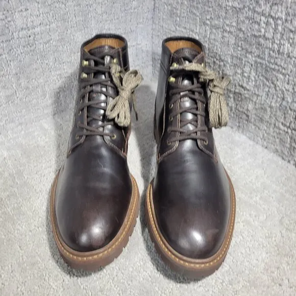 Johnston &amp; Murphy Barrett Men's Size 11M US Dark Brown Leather Boots 201992