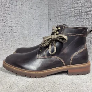 Johnston &amp; Murphy Barrett Men's Size 11M US Dark Brown Leather Boots 201992