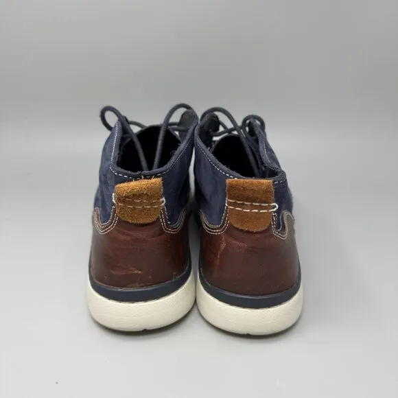Johnston &amp; Murphy Farley Chukka Boot Navy Oiled Nubuck Size 10.5 Men’s