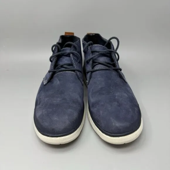 Johnston &amp; Murphy Farley Chukka Boot Navy Oiled Nubuck Size 10.5 Men’s
