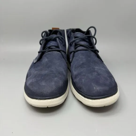 Johnston &amp; Murphy Farley Chukka Boot Navy Oiled Nubuck Size 10.5 Men’s