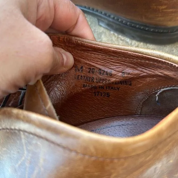 Johnston &amp; Murphy Chukka Boots Leather Brown Men’s Size 8.5